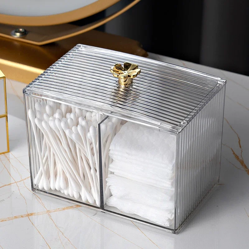 Beauty Makeup Desk - Makeup Tables Organizer Cotton Swab Storage