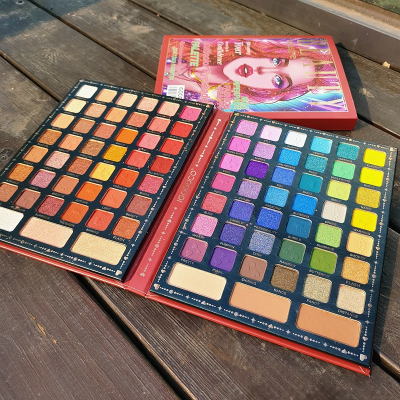 Beauty Book Makeup Kit - 90 Matte Eyeshadow Palette Shimmer Glitter