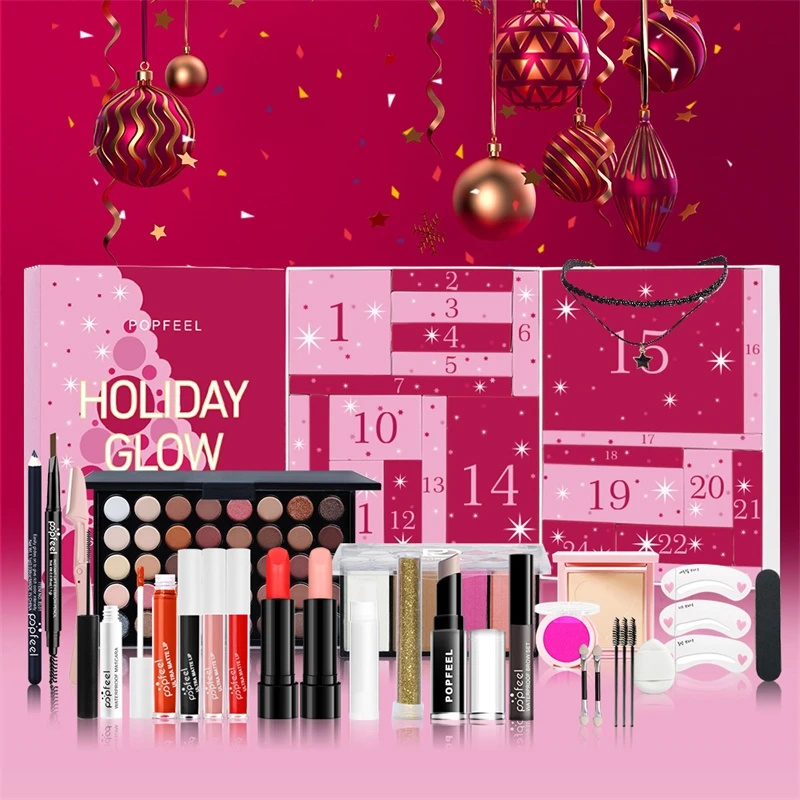 Beauty Makeup School - Christmas Countdown Makeup Set Lipstick Eye