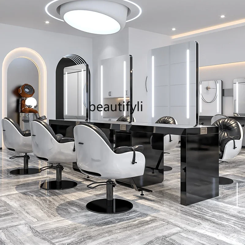 Beauty Makeup Shop - 06Barber Shop Stainless Steel Dressing Table