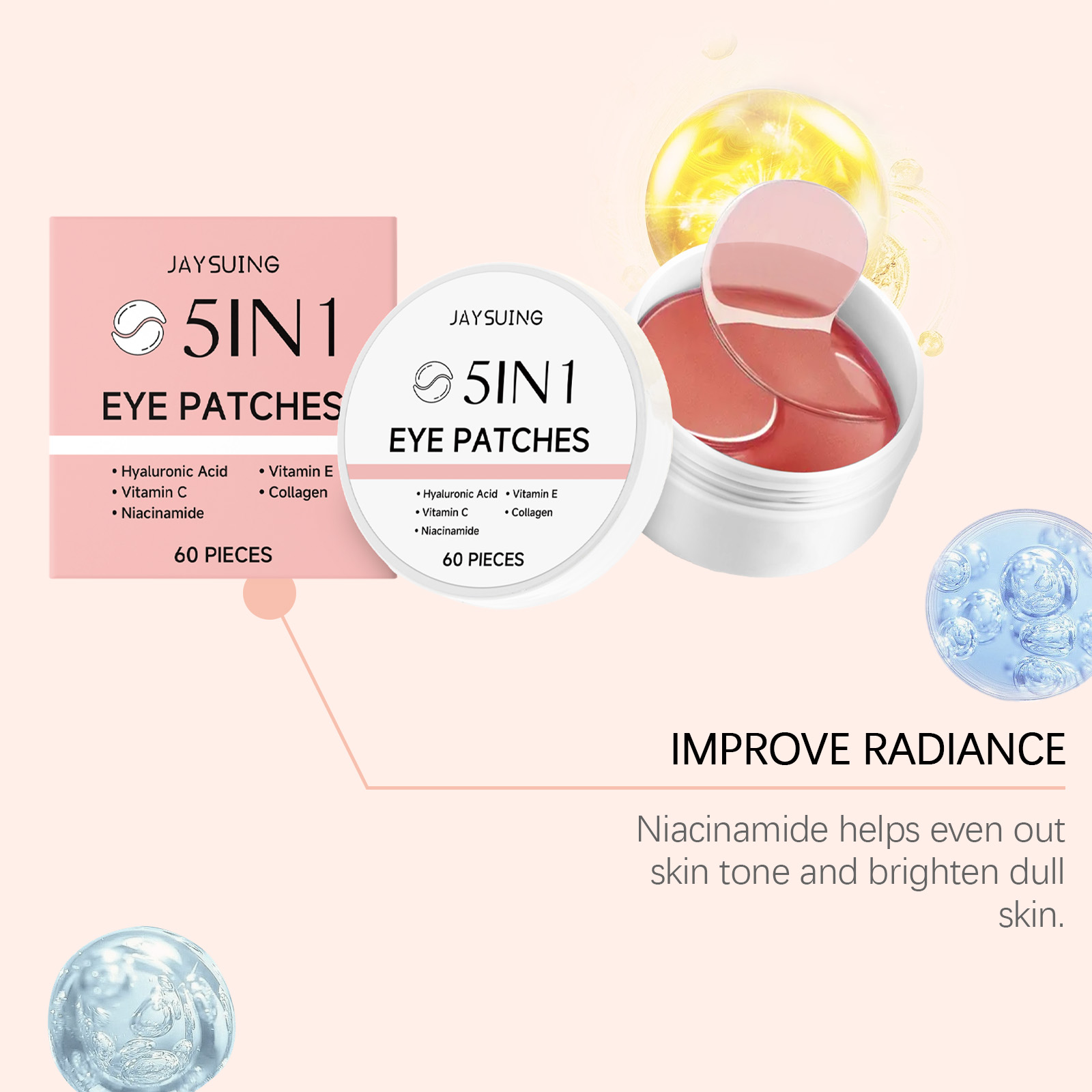 JAYSUING 5-in-1 Under Eye Patc - Collagen Eye Patch 评论和价格
