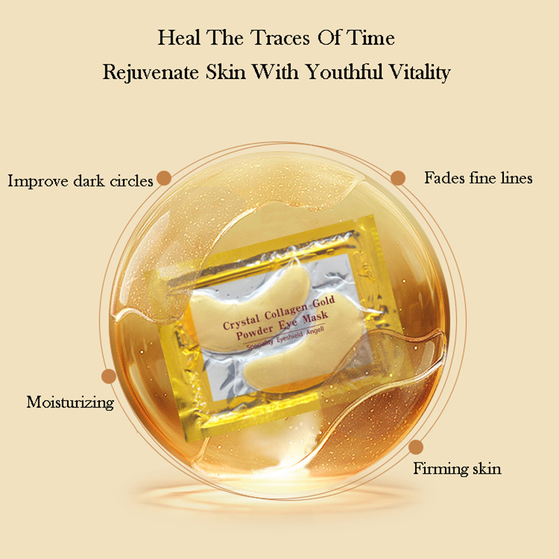 10/20pcs Golden Crystal Collag - Collagen Eye Patch 评论和价格