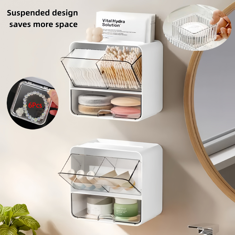 8-Piece Set, One Wall-Mounted  - Beauty Makeup Vanity Set 评论和价格