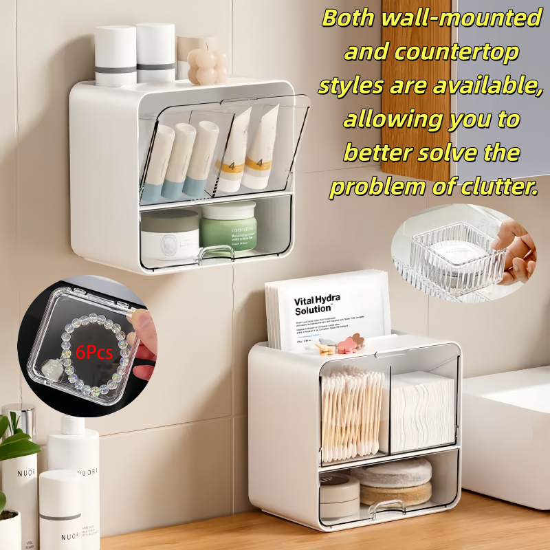 8-Piece Set, One Wall-Mounted  - Beauty Makeup Vanity Set 评论和价格