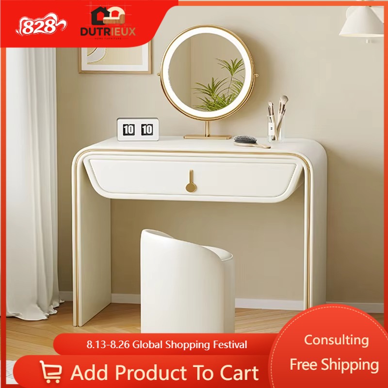 Italian Aesthetic Vanity Table - Beauty Makeup Vanity Set 评论和价格