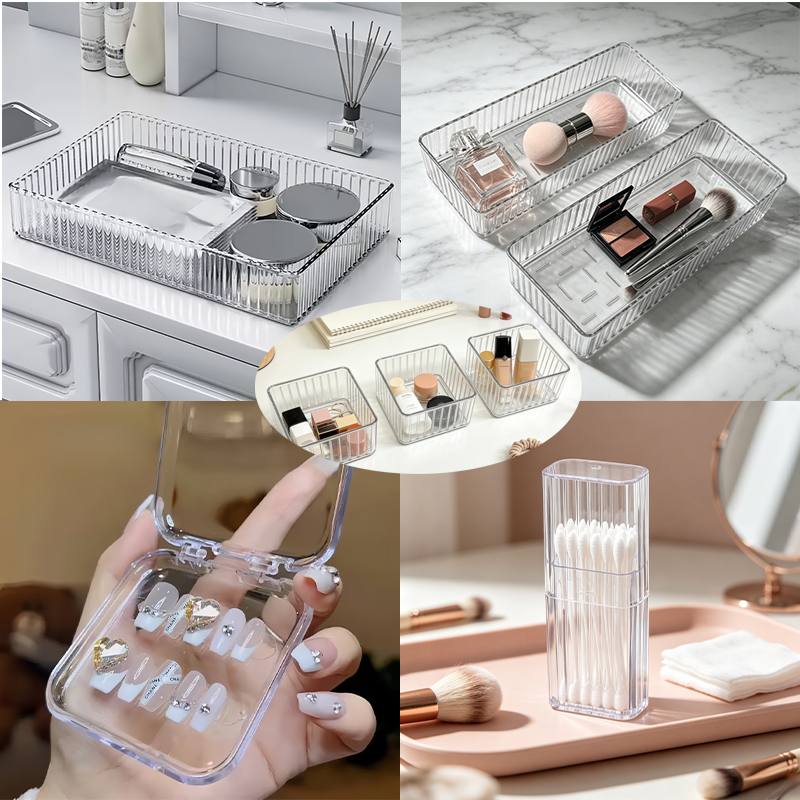 17-Piece Set of Transparent Ve - Beauty Makeup Tool Collection 评论和价格
