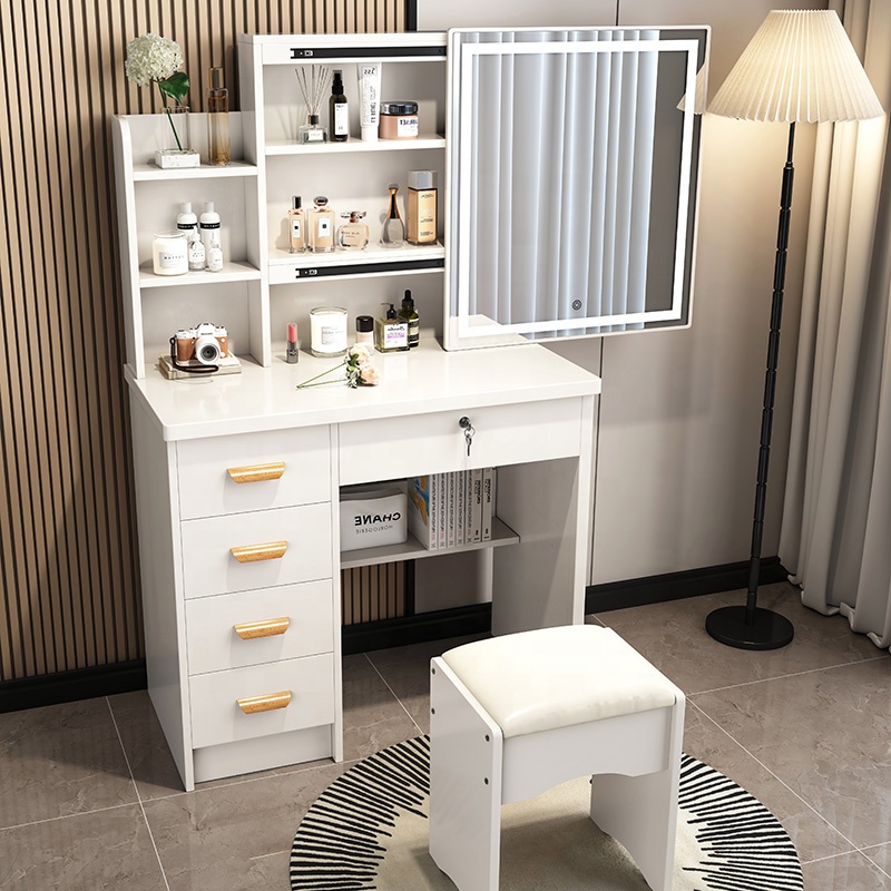 Women Nordic Style  Bedroom Fu - Beauty Makeup Vanity Set 评论和价格