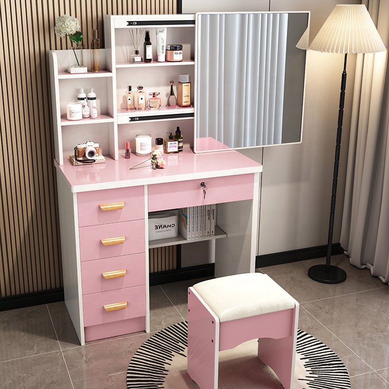 Women Nordic Style  Bedroom Fu - Beauty Makeup Vanity Set 评论和价格