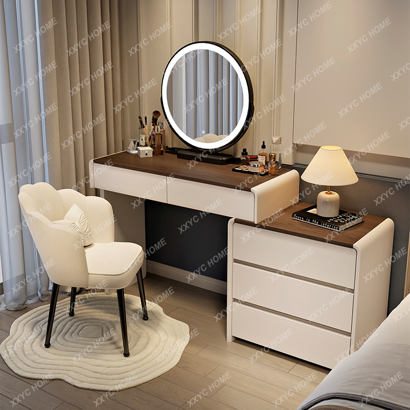 HHAesthetic Wooden Vanity Tabl - Beauty Makeup Vanity Set 评论和价格