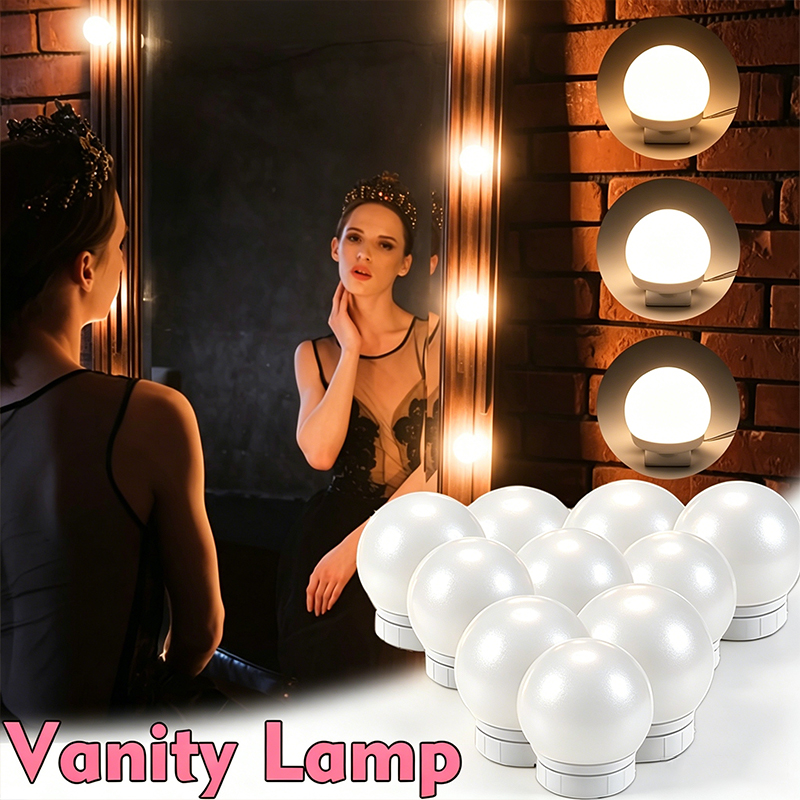 10 LED Vanity Mirror Light Bul - Beauty Makeup Desk 评论和价格