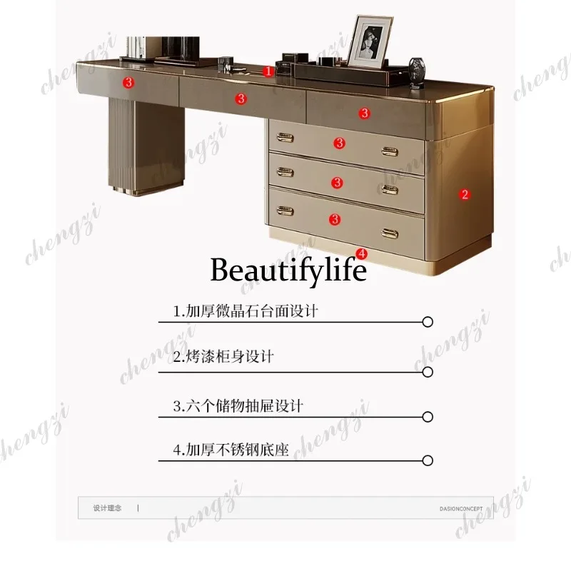 E182 Full Set Wooden Vanity Ta - Beauty Makeup Vanity Set 评论和价格