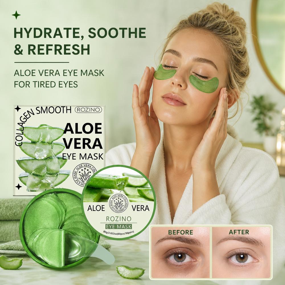 60pcs Aloe Vera Collagen Eye M - Collagen Eye Patch 评论和价格