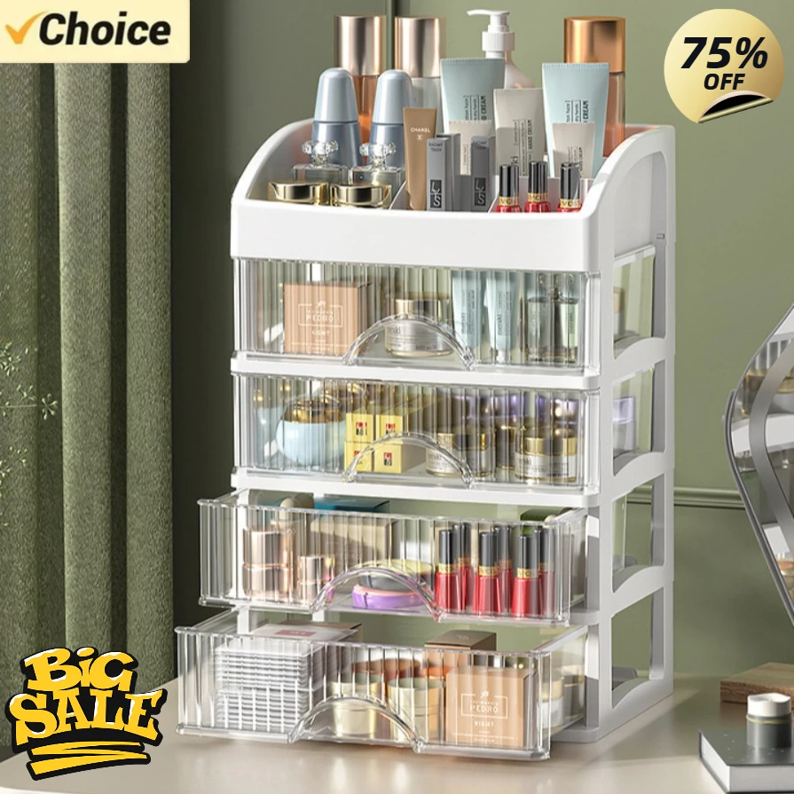 New 1Pc 5-layer Makeup Storage - Beauty Makeup Desk 评论和价格