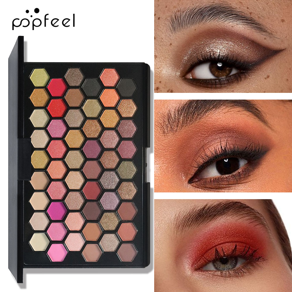 POPFEEL 54-Color Eyeshadow Pal - Beauty Book Makeup Kit 评论和价格