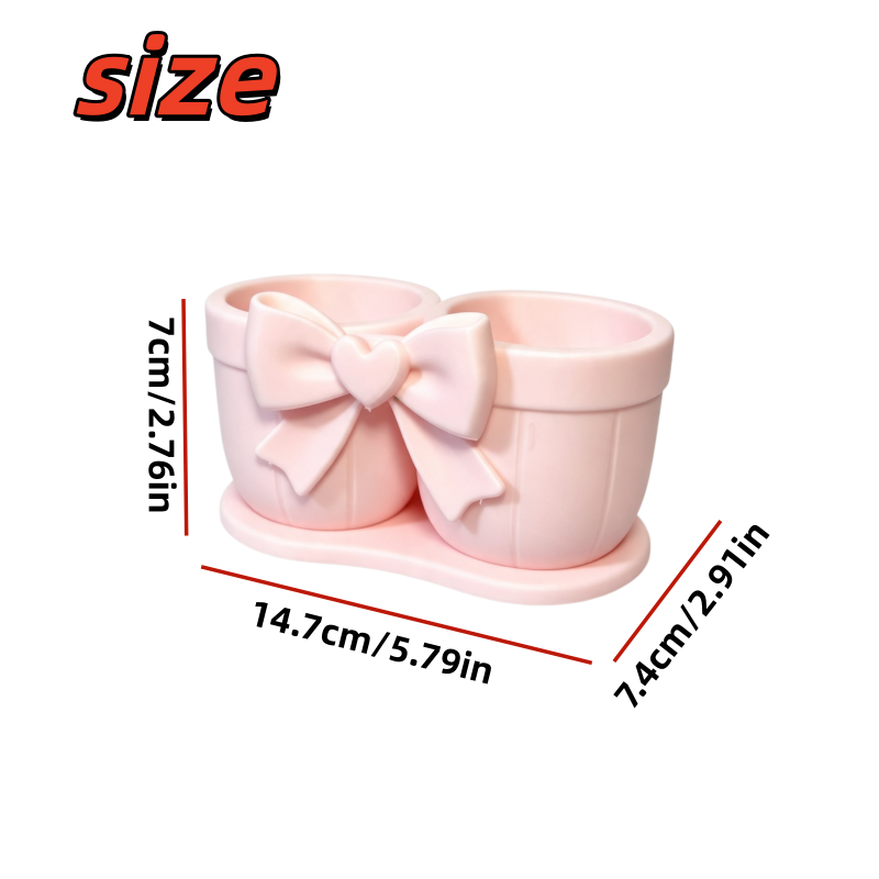1-Piece Sweet and Cute Bow-Sha - Beauty Makeup Desk 评论和价格
