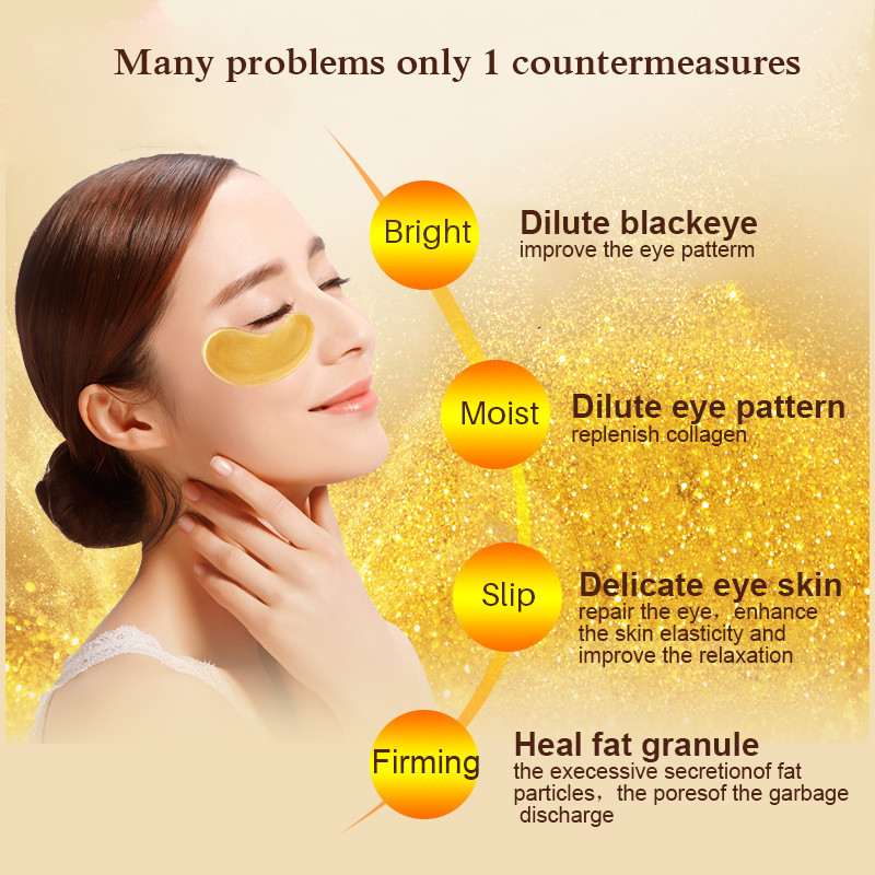 5/10/20/30 Pairs Crystal Gold  - Collagen Eye Patch 评论和价格