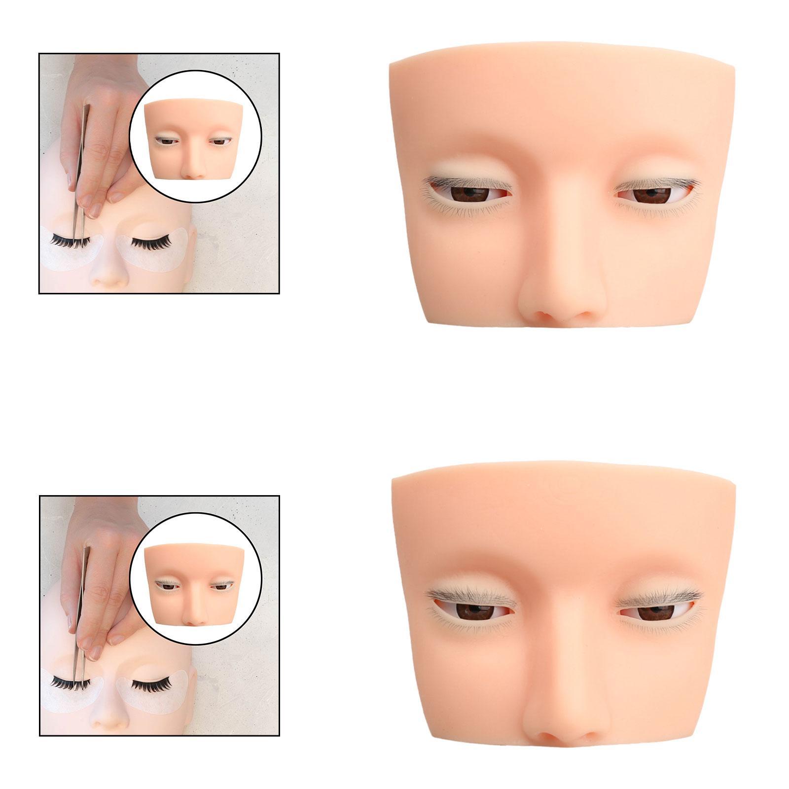 Silicone Eyelash Mannequin Hea - Beauty Makeup School 评论和价格