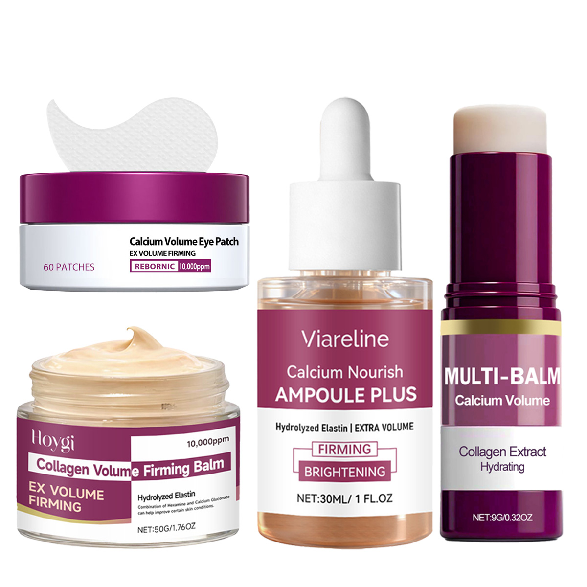 Calcium Skincare Set-Antioxida - Collagen Eye Patch 评论和价格
