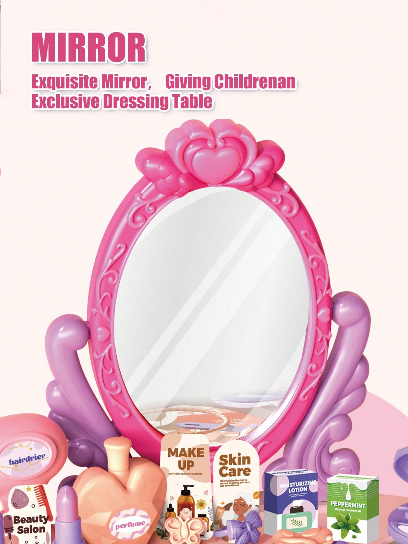 Kids Princess Vanity Dressing  - Beauty Makeup Desk 评论和价格