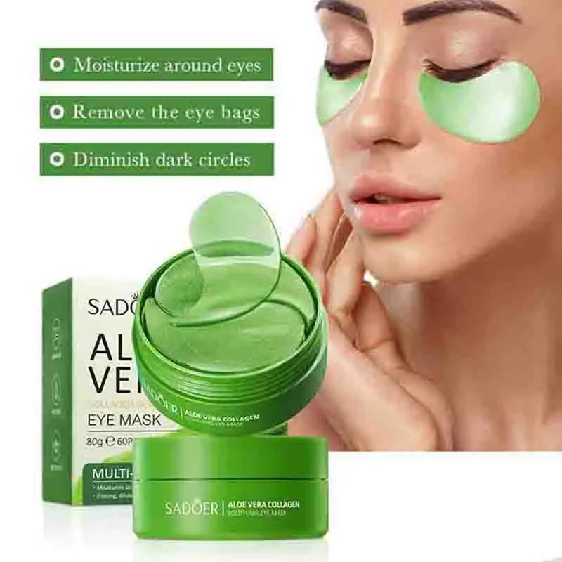 60pcs Aloe Vera Collagen Eye M - Collagen Eye Patch 评论和价格