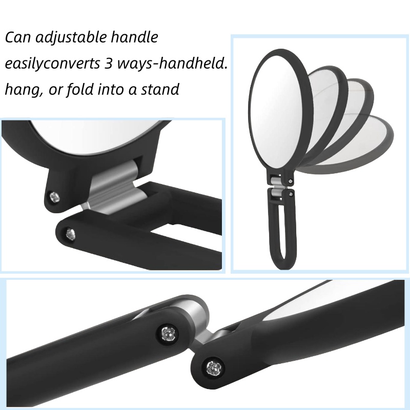Magnifying Handheld Mirror Dou - Beauty Makeup Desk 评论和价格