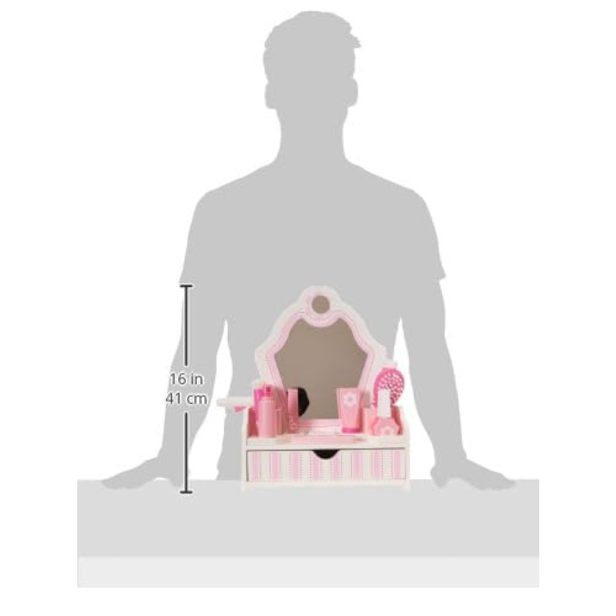Melissa and Doug Wooden Beauty - Beauty Makeup Vanity Set 评论和价格