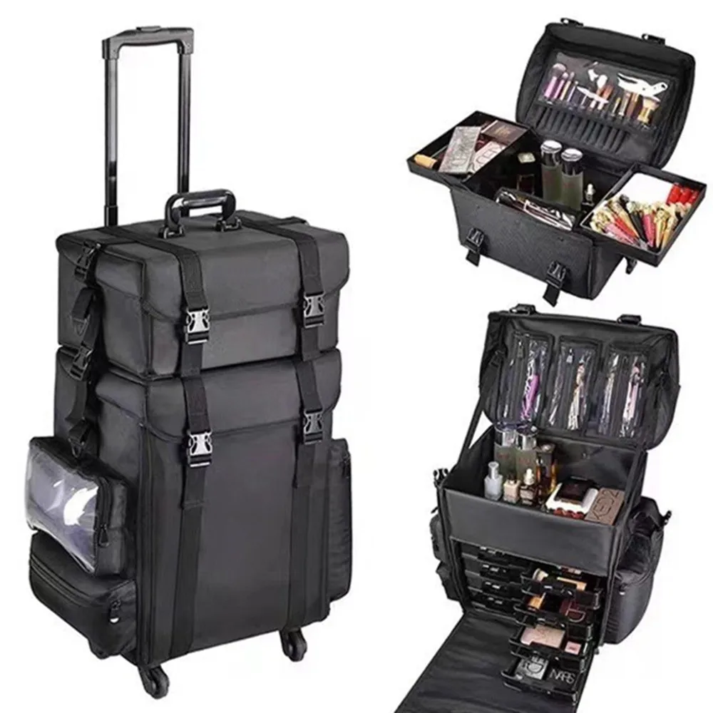 Set Travel Makeup  Trolley Cas - Beauty Makeup Vanity Set 评论和价格