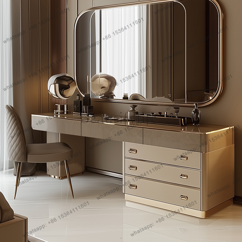 Full Set Wooden Vanity Table N - Beauty Makeup Vanity Set 评论和价格