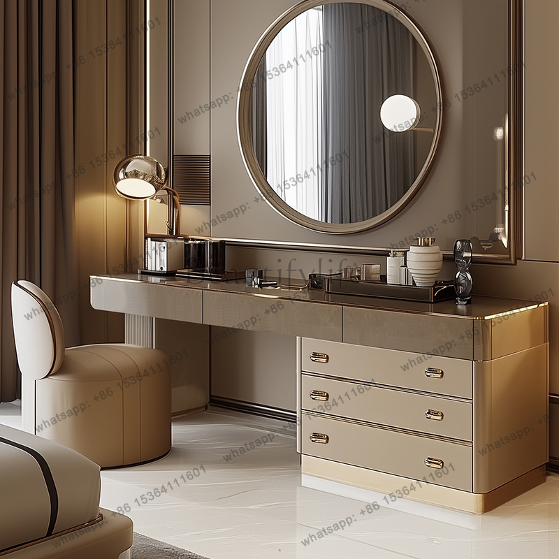 Full Set Wooden Vanity Table N - Beauty Makeup Vanity Set 评论和价格